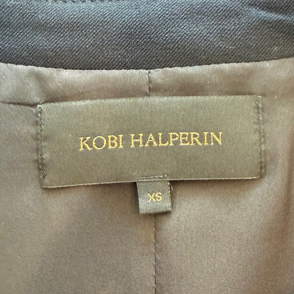 Kobi Halperin Navy Blue Single Button Blazer XS EUC Corporate Chic Preppy - Picture 6 of 13